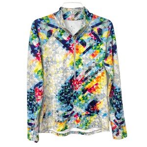 Athleta Multicolor Geometric Print Women's Top